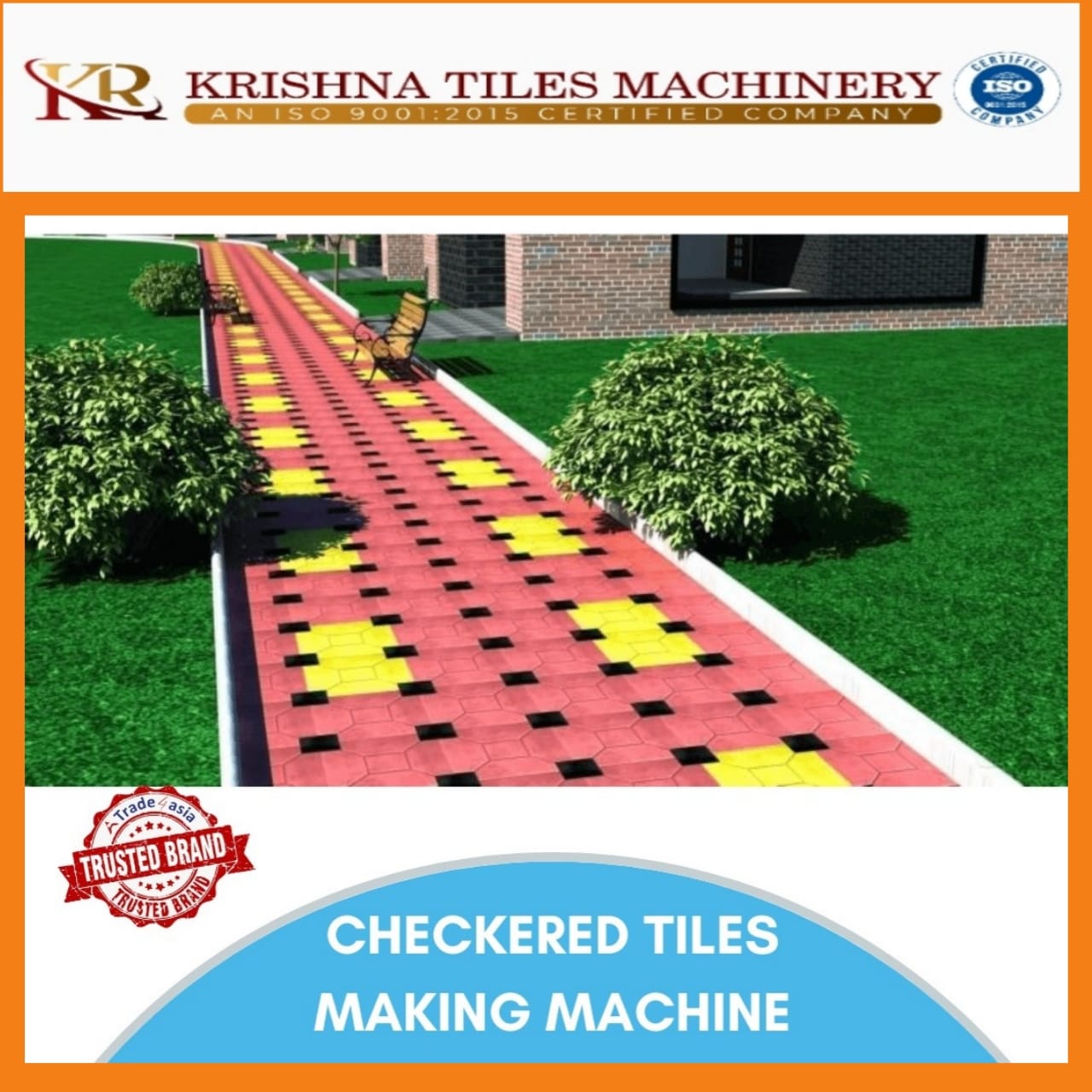 CHEQUERED TILES MAKING MACHINE